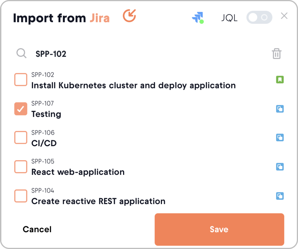 import issues from jira